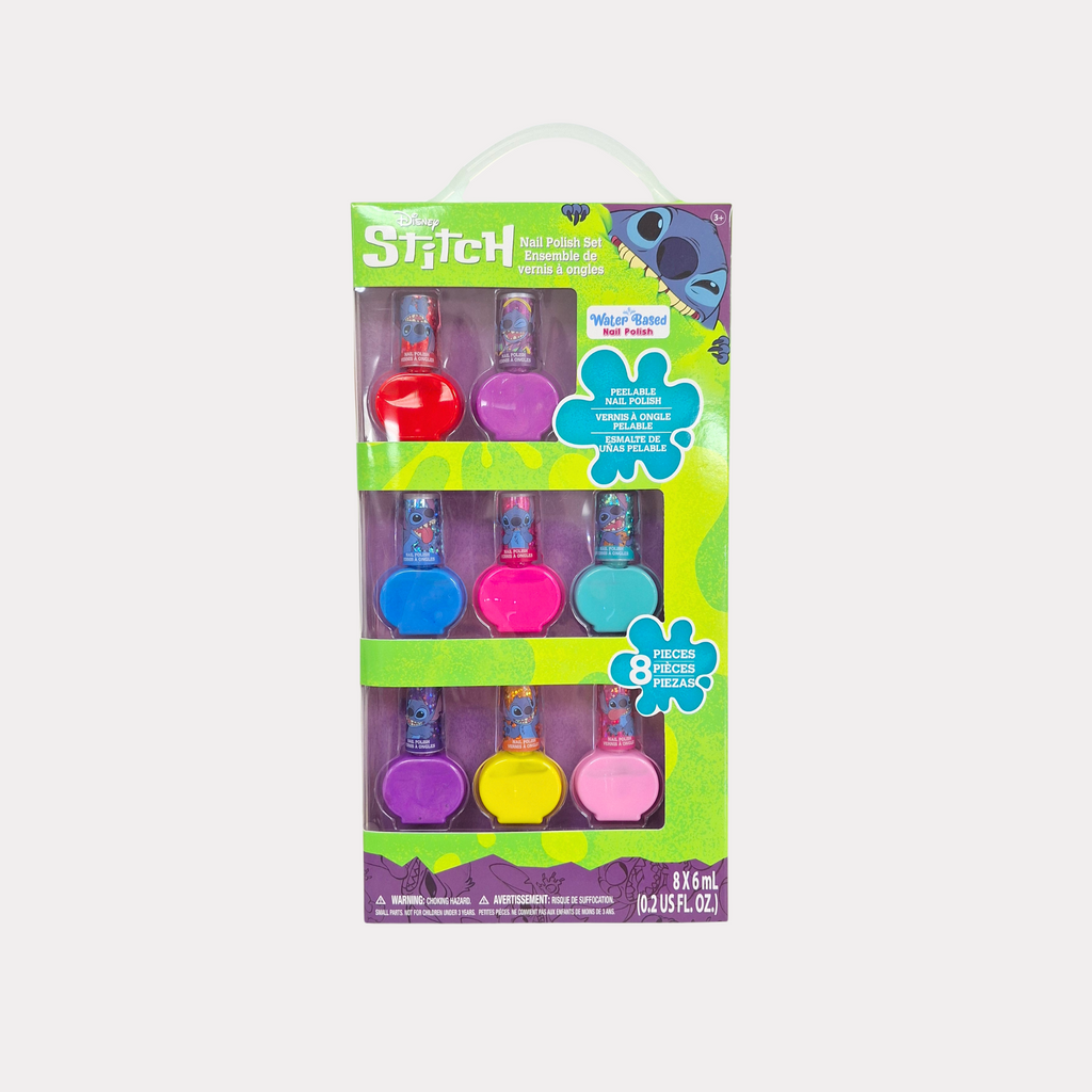 Esmalte de Uñas de Stitch, a base de agua, 8 piezas