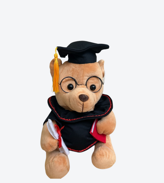 Peluche Oso de Graduación, 10 Plg, con anteojos – Debbie'sCornerhn