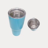 Vaso de Térmico Azul Celeste, 8 Plg