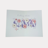 Tarjeta Día de la Madre, mediana, diseño MAMÁ