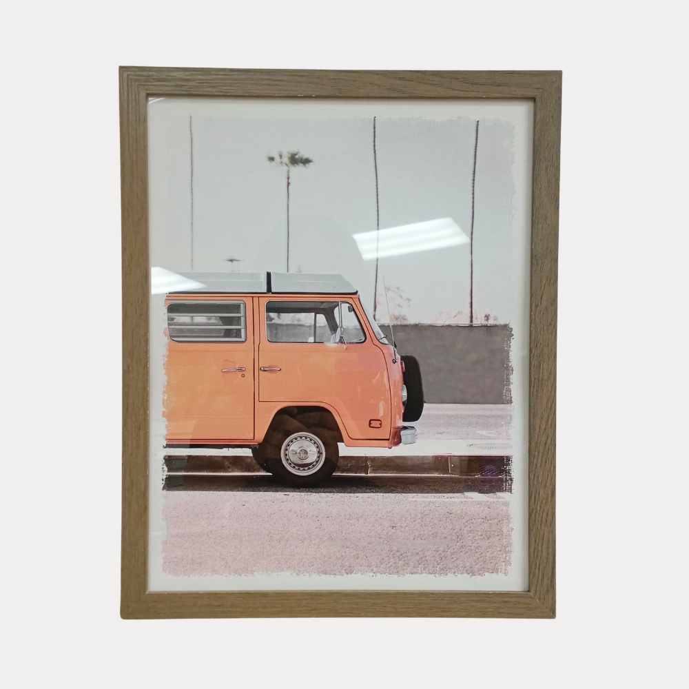 Retratera Minimalista, ideal para pared, marco de madera, 15 Plg