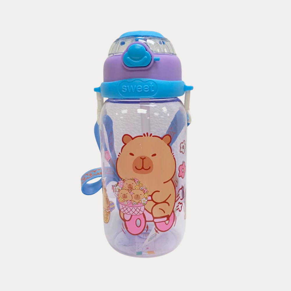 Bote de Capibara, 850 ml, diseño morado