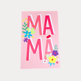 Tarjeta Día de la Madre, mediana, con flores