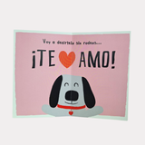 Tarjeta de Amor para Parejas, mediana, Voy a decírtelo sin rodeos ¡TE AMO!