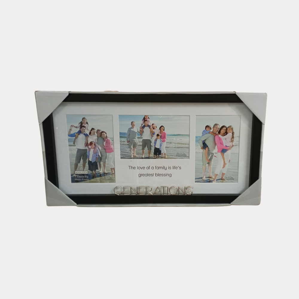 Retratera para Fotos Familiares, para mesa y pared, marco de madera, 9 Plg