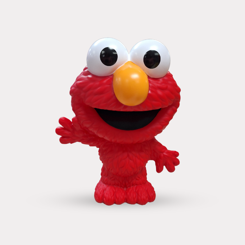 Alcancía de Elmo, plástico grueso resistente, 23 cm