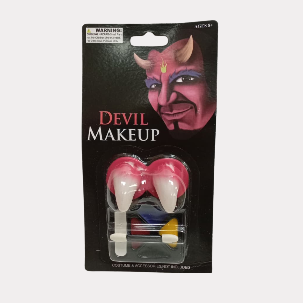 Set de Maquillaje para Halloween de diablo, 5 colores