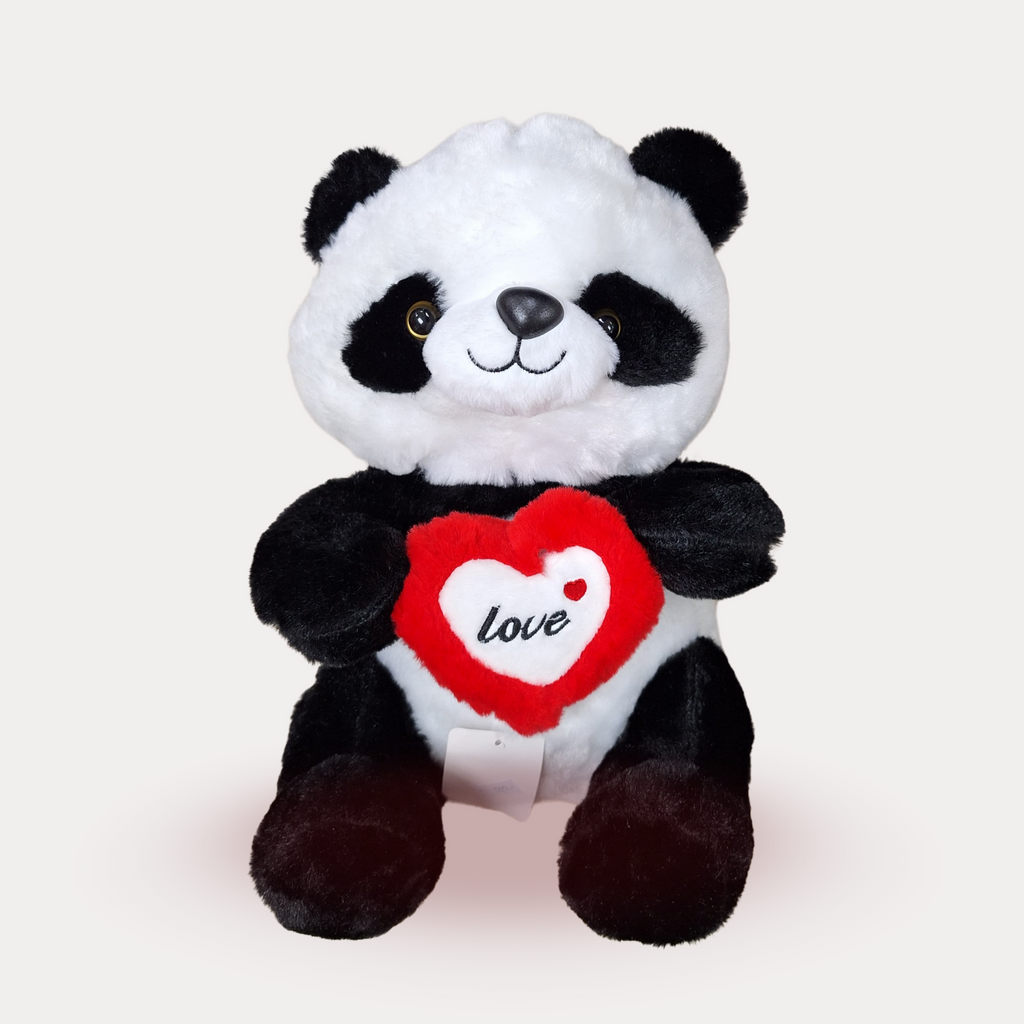Peluche de Panda con Corazón, 12 Plg