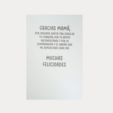 Tarjeta Día de la Madre, mediana, diseño con zorros