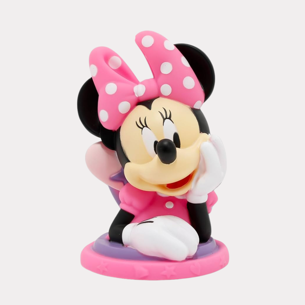 Alcancía de Minnie Mouse, plástico grueso resistente, 18 cm
