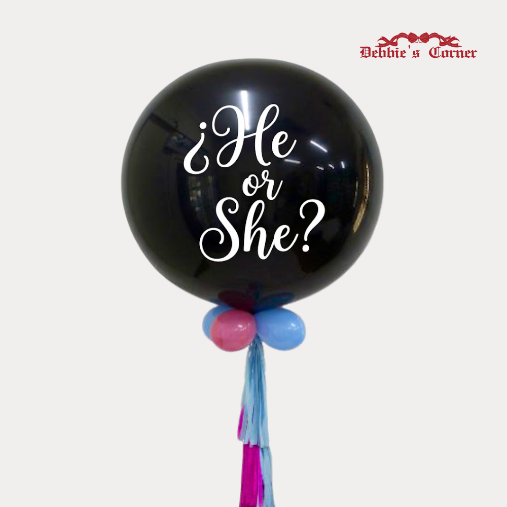 Globo con Helio para Revelación de Género, de 3 pies, diseño estándar