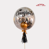 Globo con Helio Personalizado para Graduación, de 24 Plg, diseño estándar