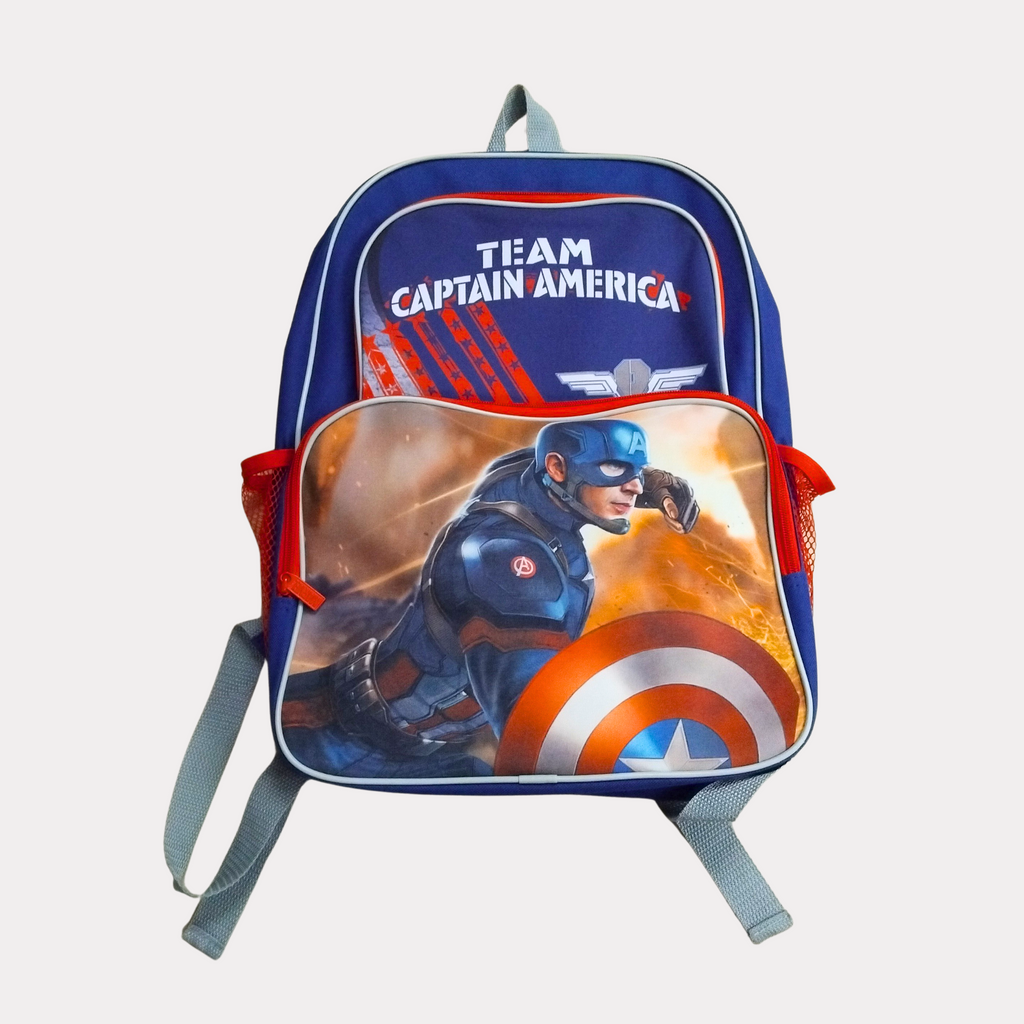 Mochila de Capitán América, 16 Plg, 3 compartimentos