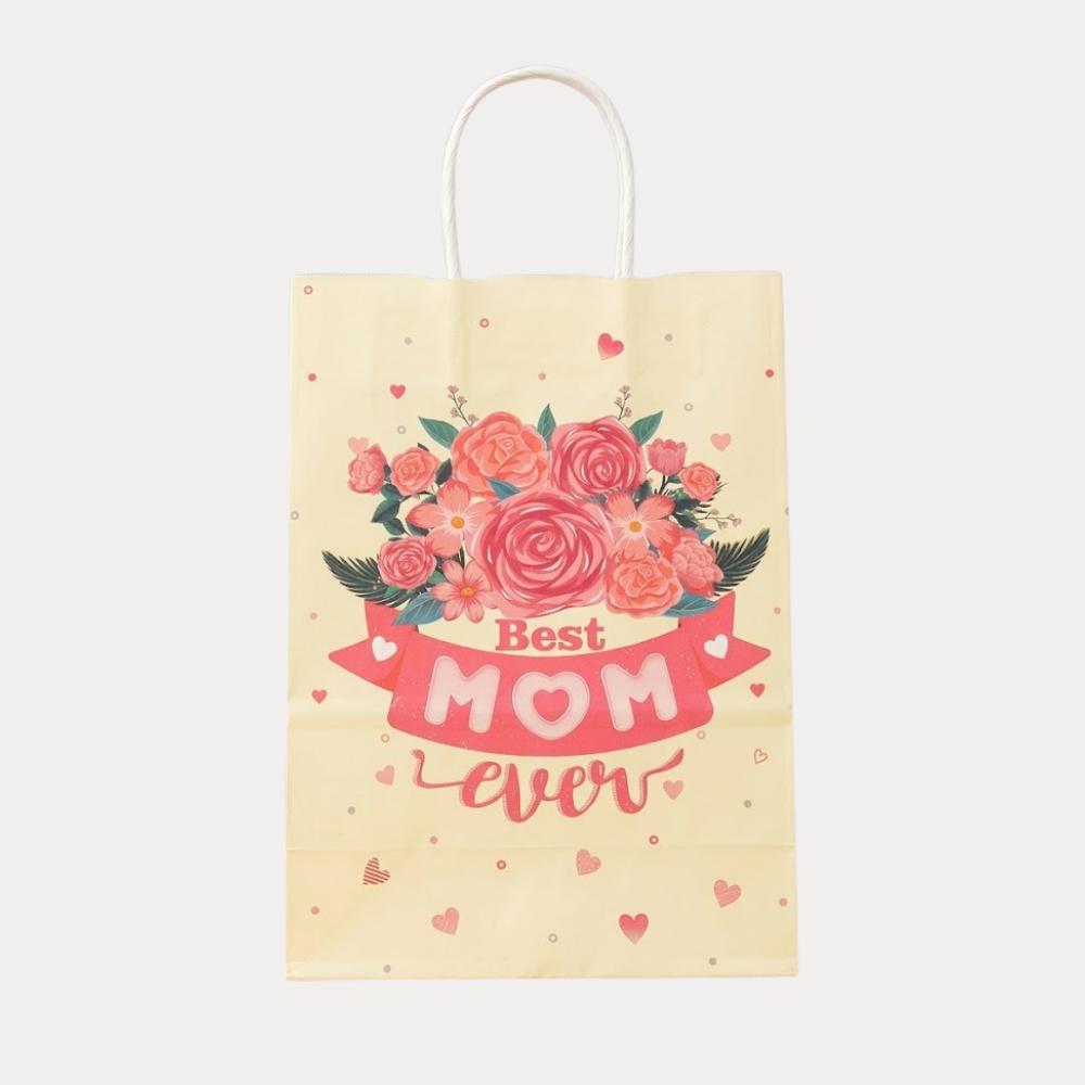 Bolsa de Regalo Día de la Madre, mediana 8.5 Plg, amarillo suave ¡EN PROMOCIÓN! compra 2 llévate el 3ro gratis