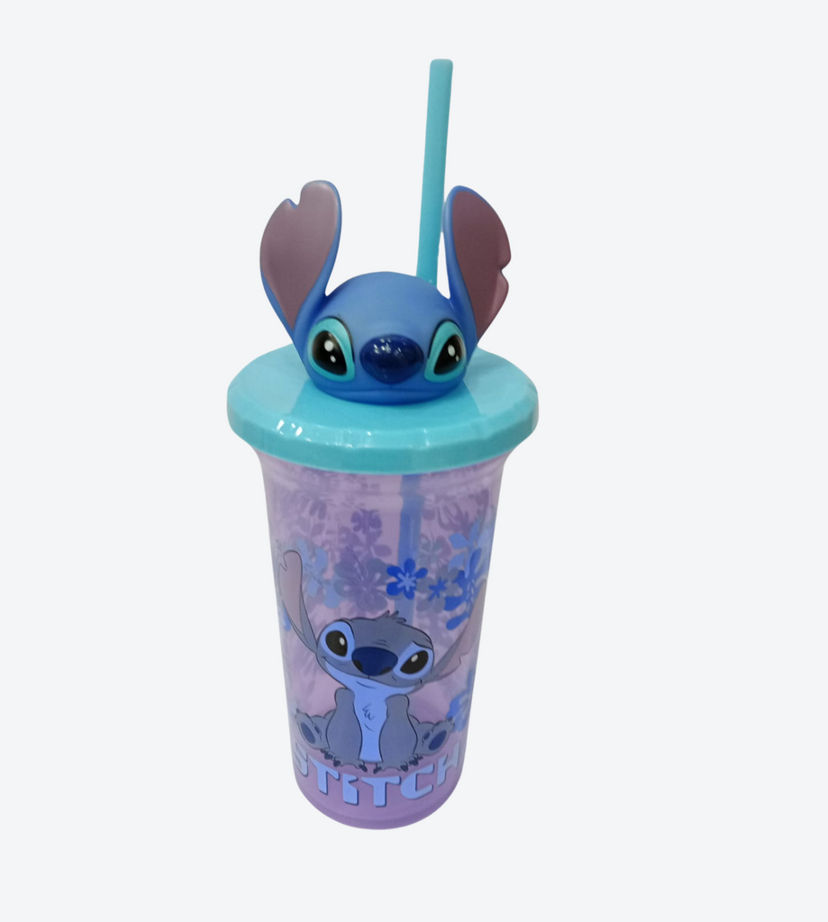 Vaso plastico c/cabeza Stitch