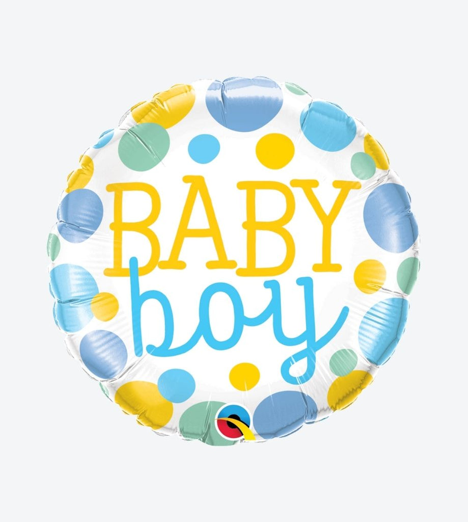 Baby Boy Dots 18"