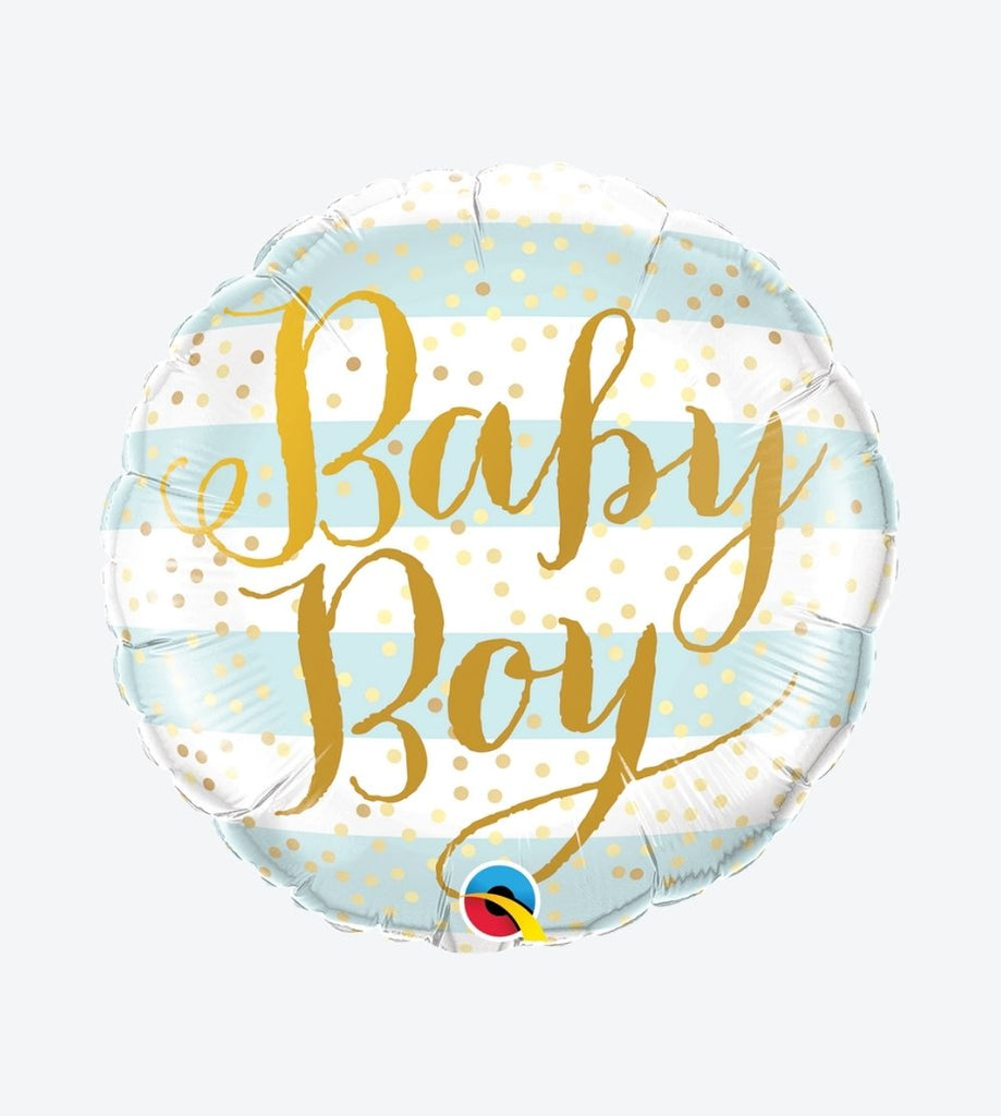 Baby Boy Blue Stripes 9"