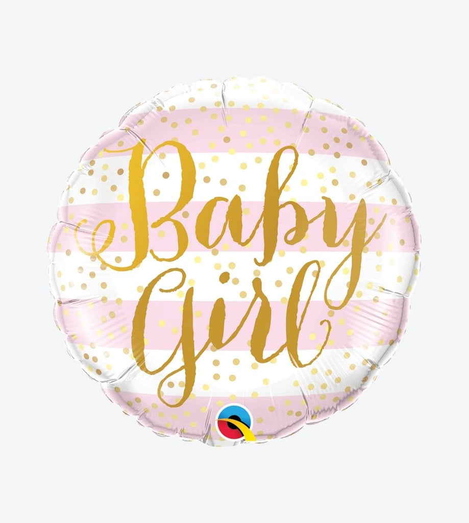 Baby Girl Pink Stripes 9"