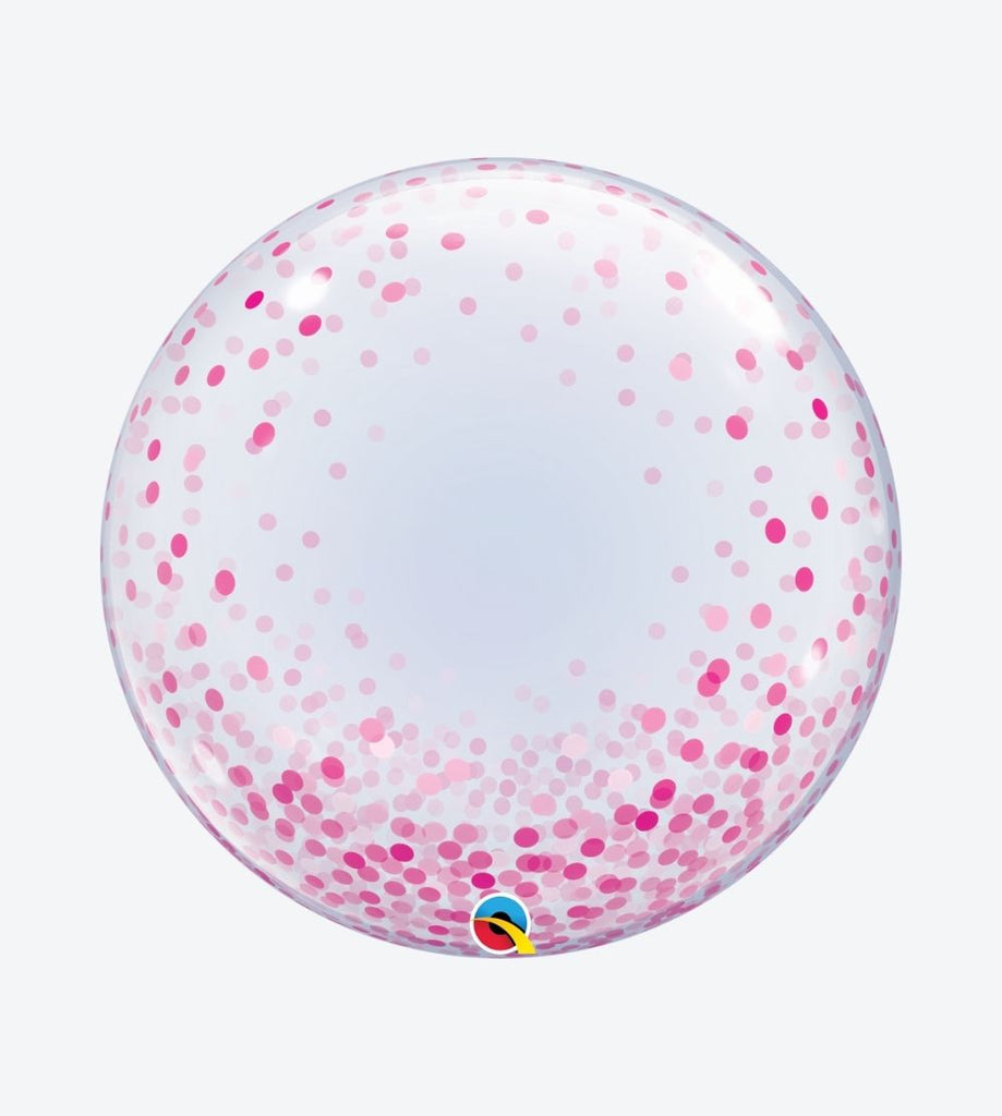 Pink Confetti Dots Bubble