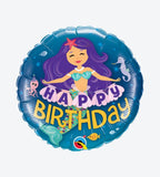 Happy Birthday Mermaid 18"