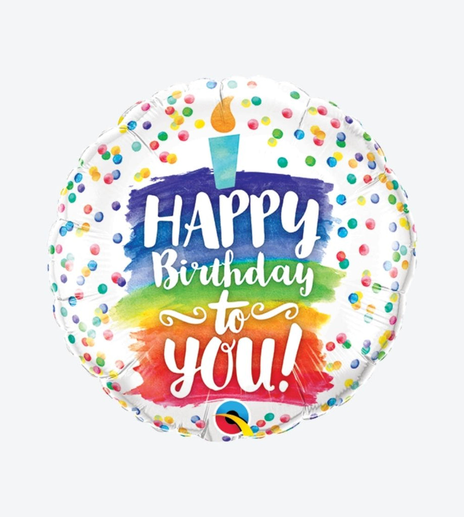 Happy Birthday To You Rainbow Cake 9"