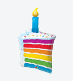 Rainbow Cake & Candle