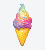 Rainbow Swirl Ice Cream
