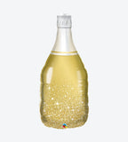 Golden Bubbly Wine Bottle